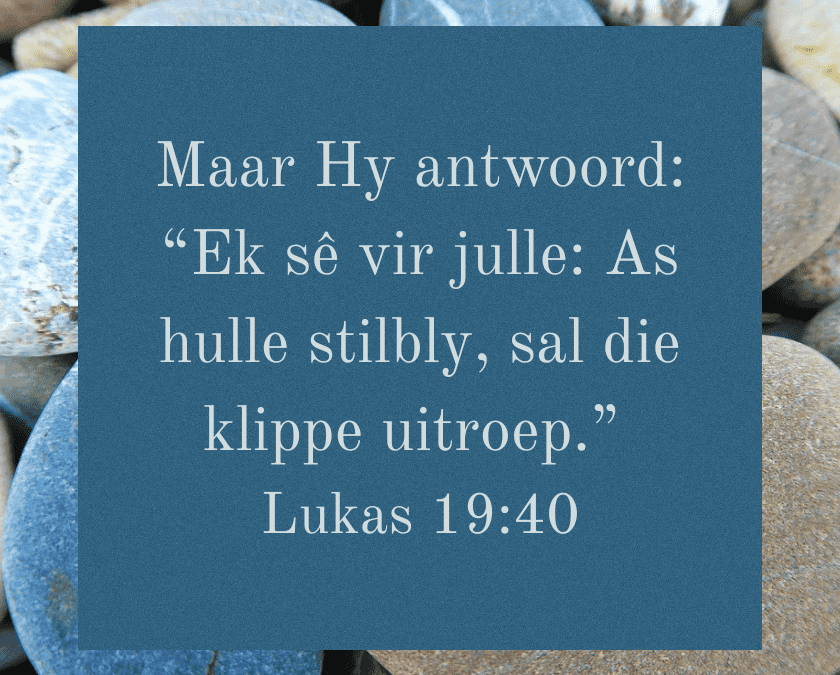 As klippe kon praat