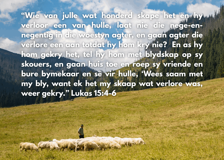 God het vreugde oor elke Bekeerling