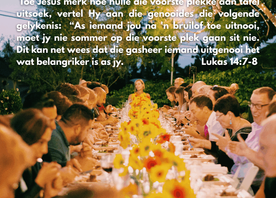 Jesus het die genooides se optrede opgemerk