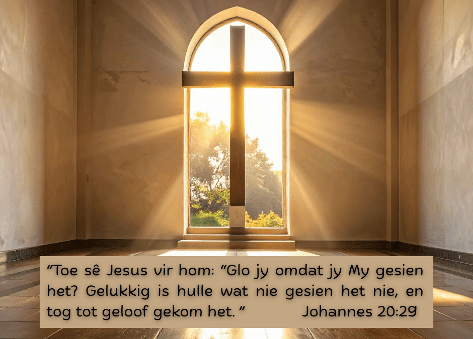 Hulle wat nie gesien het nie en tog tot geloof gekom het