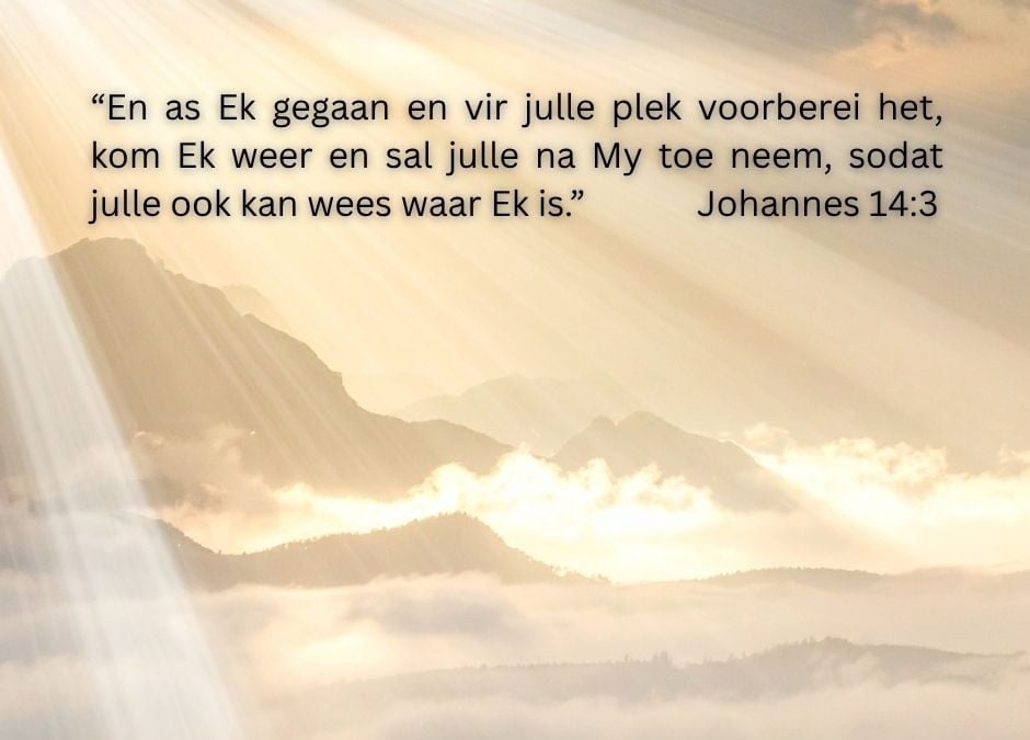 Ek gaan om vir julle plek voor te berei