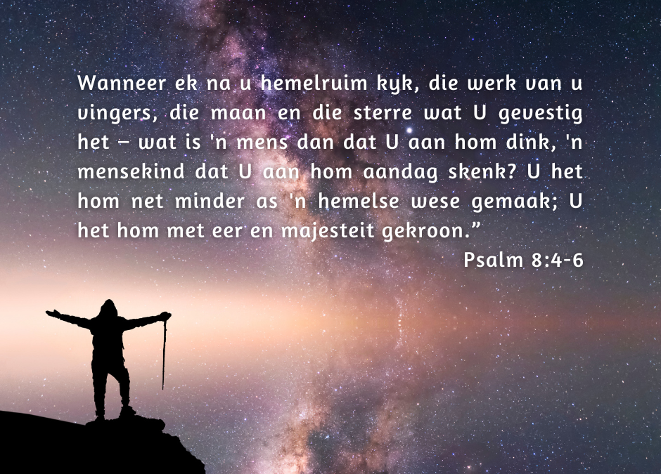 Kinders en suigelinge bevestig God se mag oor die aarde