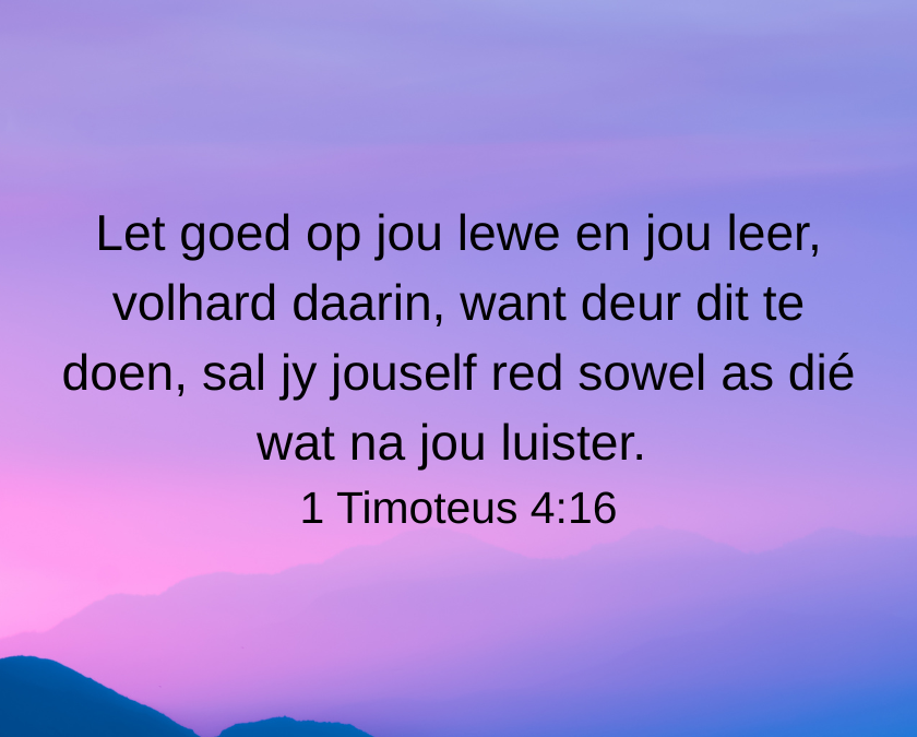 ’n Goeie voorbeeld