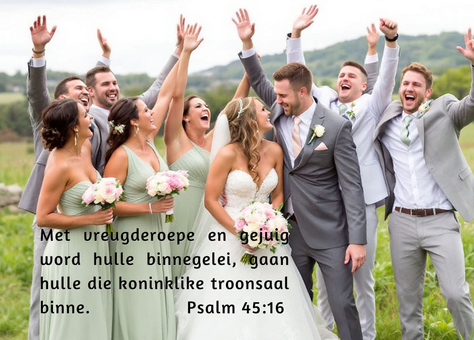 Wanneer ons ’n huwelikslied vir mekaar sing