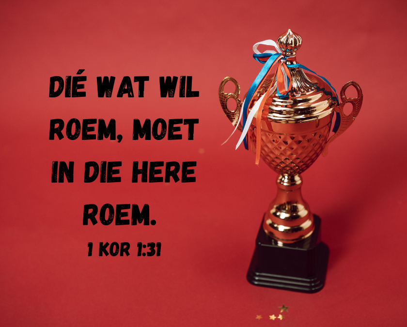 Waak teen hoogmoed