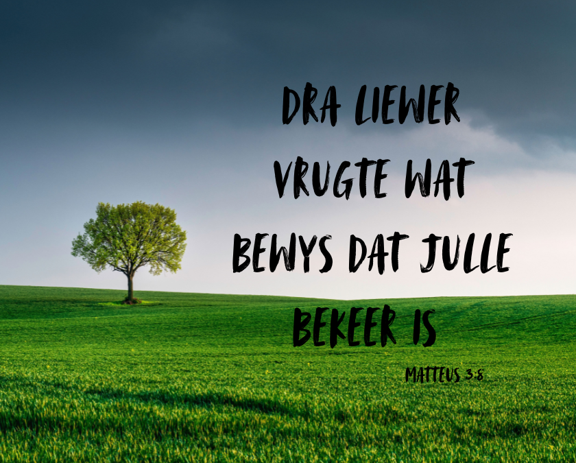 Voeg die daad by die woord